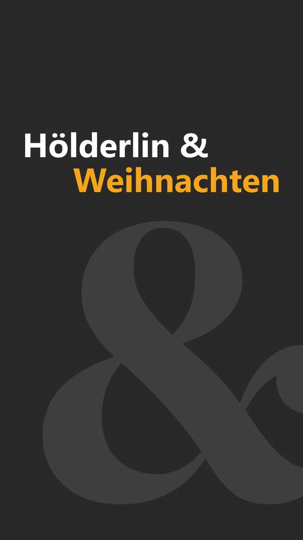 Titelbild Live Hölderlin und Weihnachten