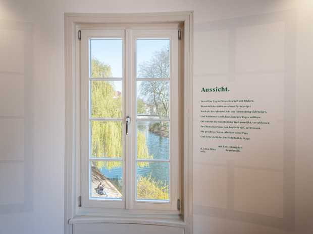 Die heutige Aussicht aus Hölderlins Turmzimmer