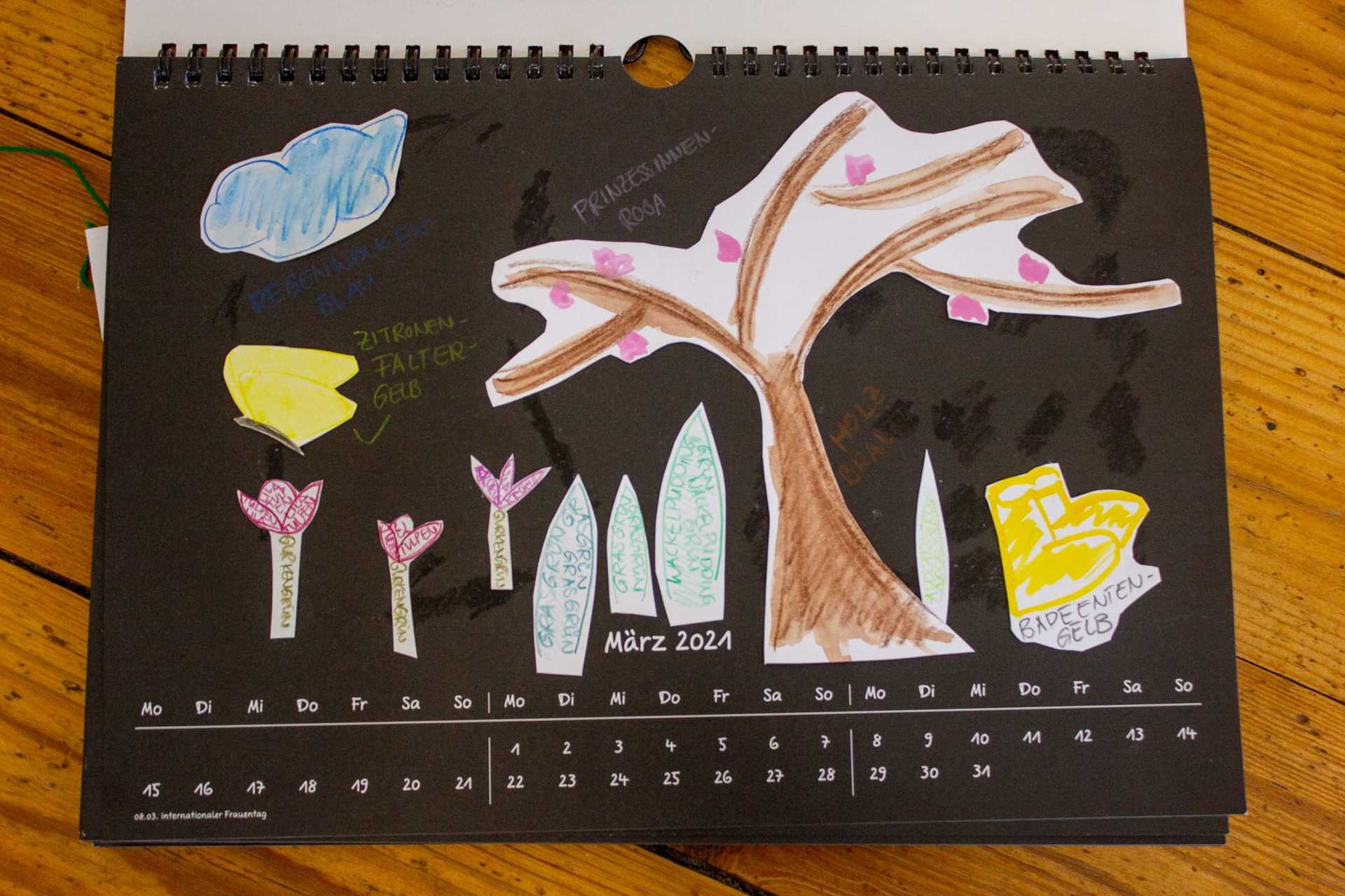 Der fertige Kalender