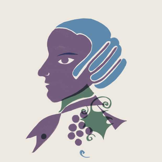 Eine Illustration zeigt Hölderlins Bruder Karl neben einer Weinrebe.